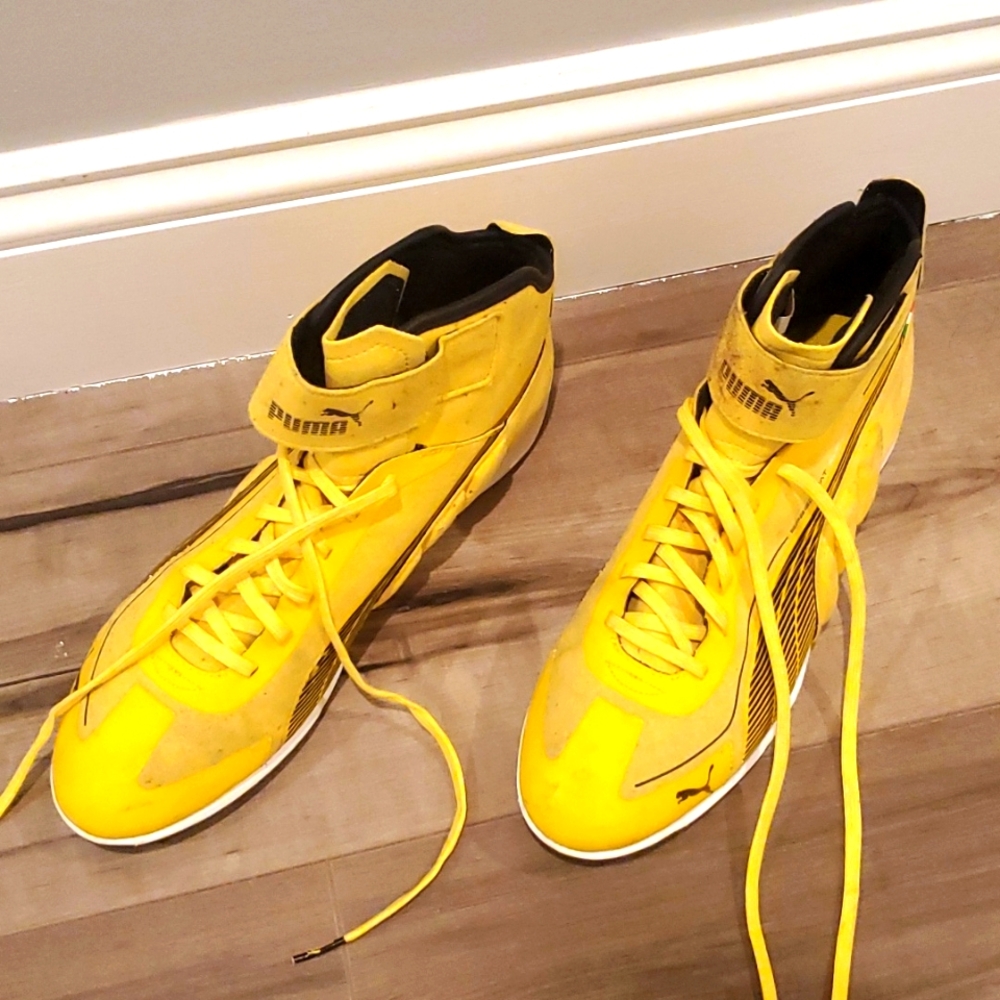 Puma Ferrari yellow high tops - Picture 2 of 8